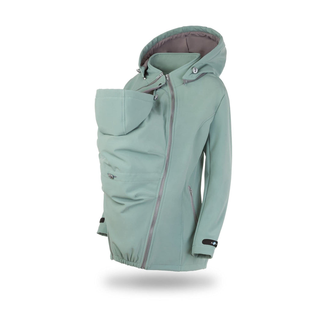 fun2bemum Enigma 5in1 BACK/FRONT Softshell Jacke,Tragejacke, Babytragejacke,Schwangerschaftsjacke M