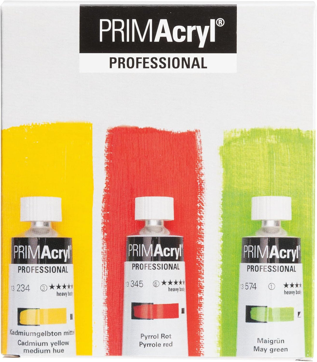 Schmincke - PRIMAcryl Professional® feinste Premium Acrylfarben, Sonderset neue Töne, 3 x 35 ml, 737