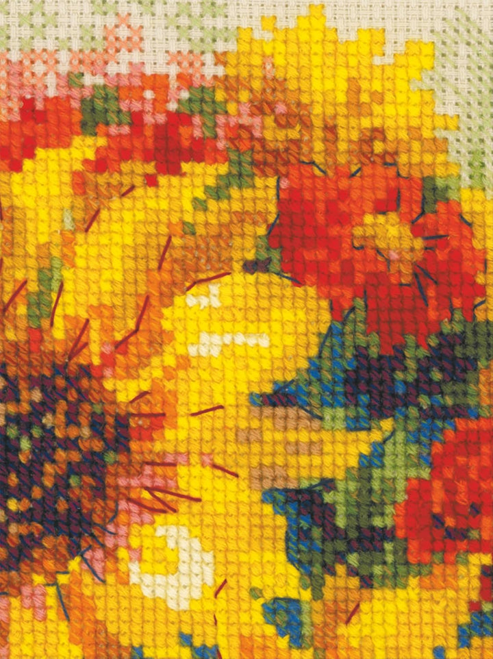 Riolis 100/057 Kreuzstichpackung Sonniger Tag, Zählmuster Kreuzstich-Set, Baumwolle, mehrfarbig, 504
