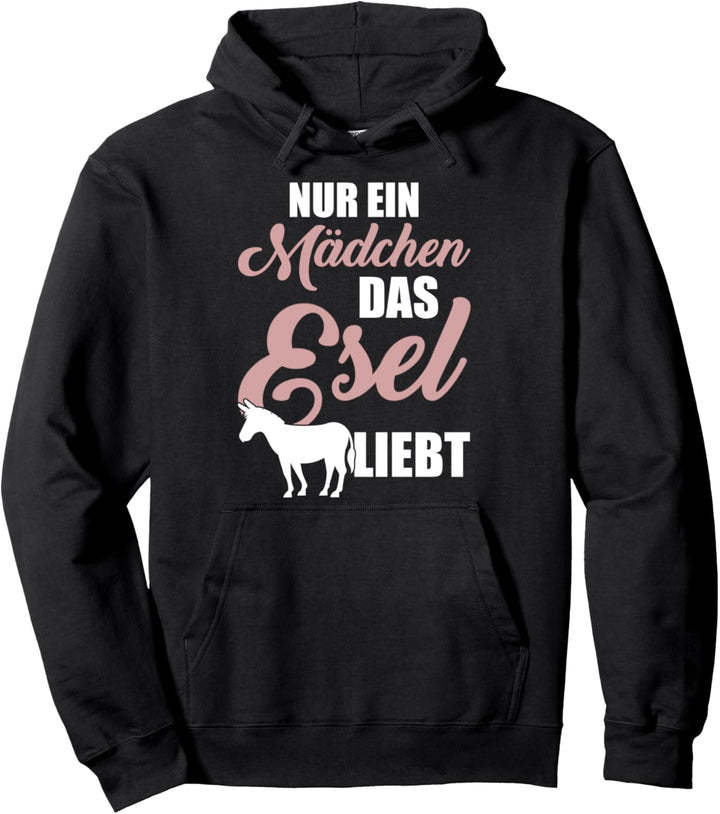 Nur ein Mädchen das Esel liebt Damen Geschenk Esel Pullover Hoodie