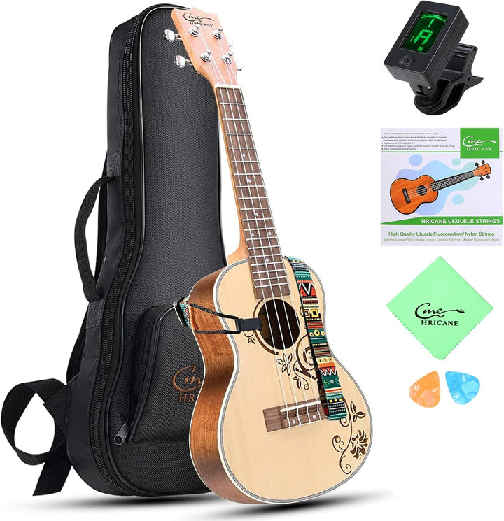 Hricane Ukulele Konzert Ukulele für Kinder Erwachsene Anfänger Starter 23 Zoll Professional Klein uk