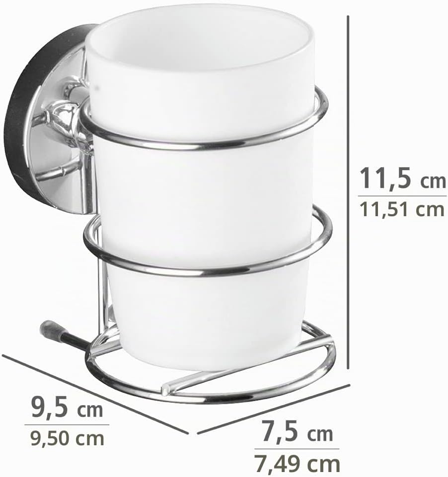 WENKO Vacuum-Loc® Zahnputzbecher Milazzo