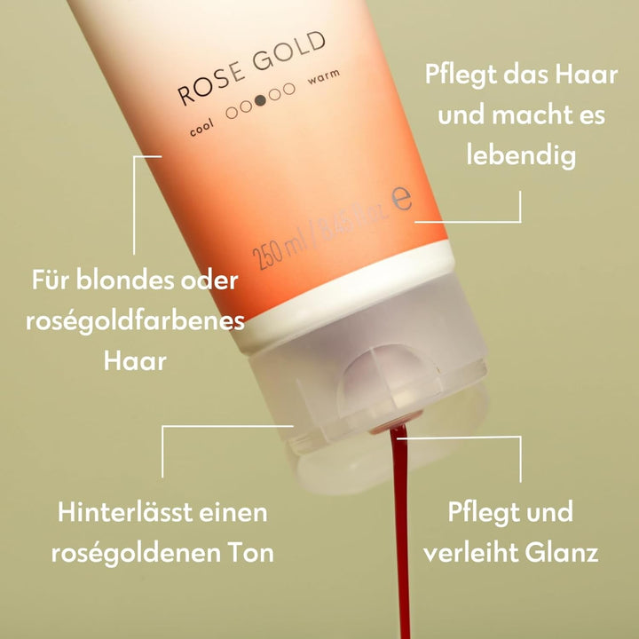 Four Reasons Farbmaske Tönende Pflegespülung Rose Gold Farbe 200 ML - Pigmentiertes Pflegespülung fü