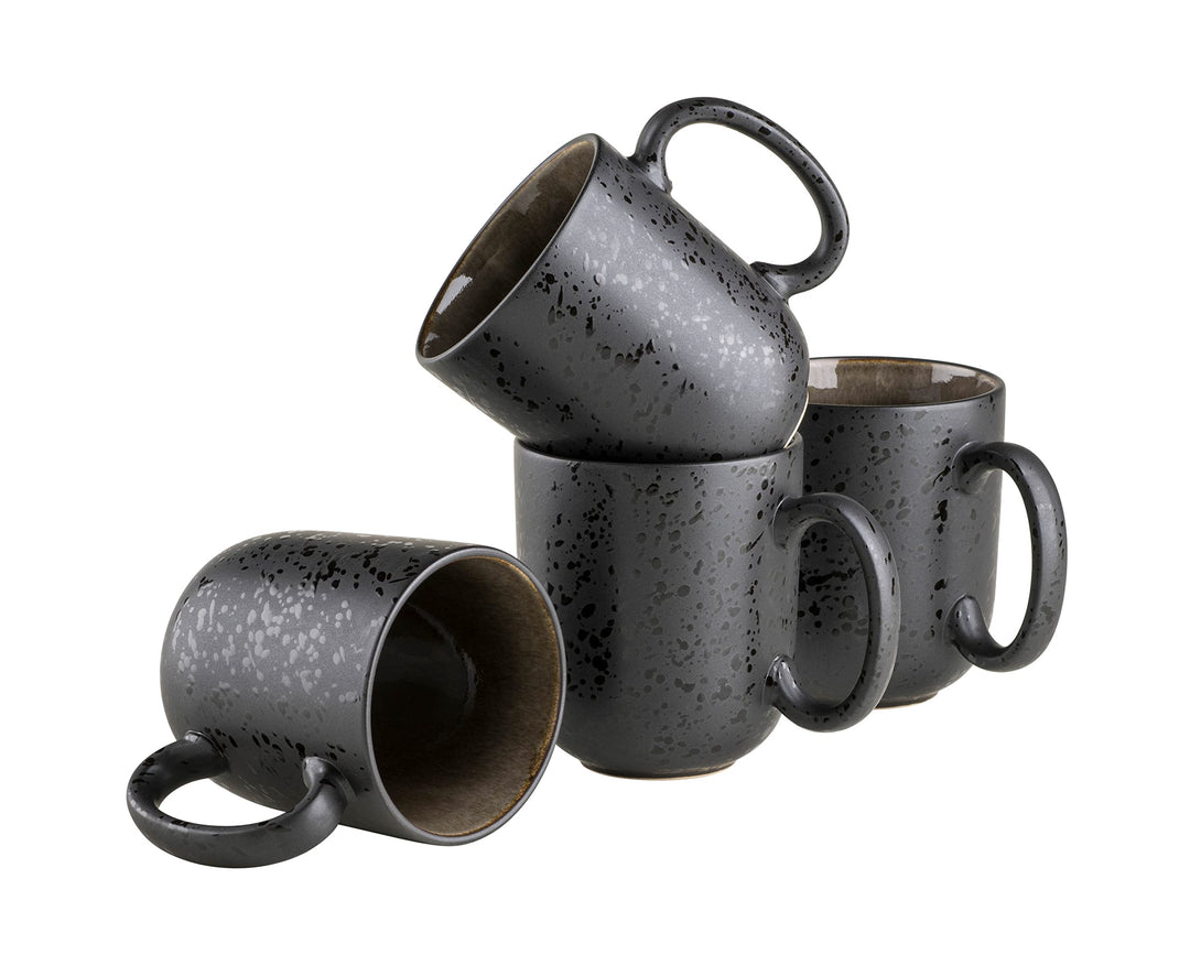 MÄSER Serie Niara, Modernes Kaffeebecher 4er Set mit aufregender Vintage Glasur, grosse Kaffeetassen