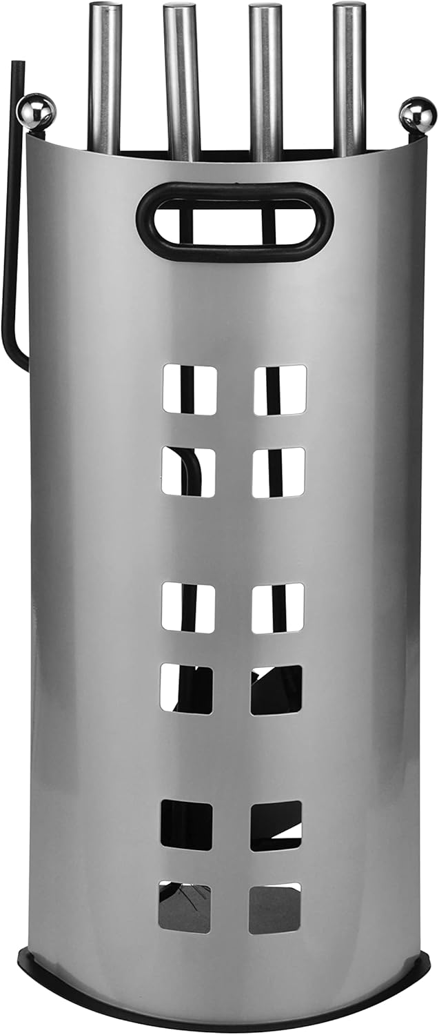 Haushalt International Kaminbesteck, Kamingarnitur 5-teilig aus Metall