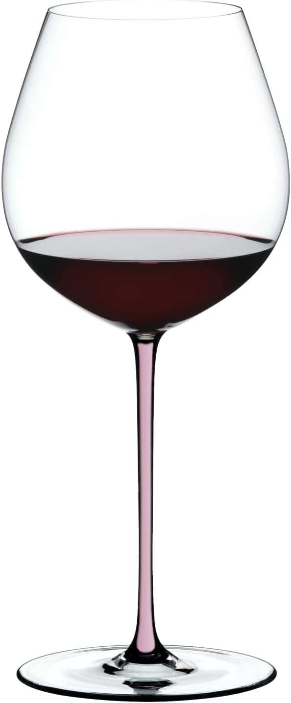 Riedel Fatto A Mano Old World Pinot Noir Glas, 1 Stück, Pink, Pinot Noir