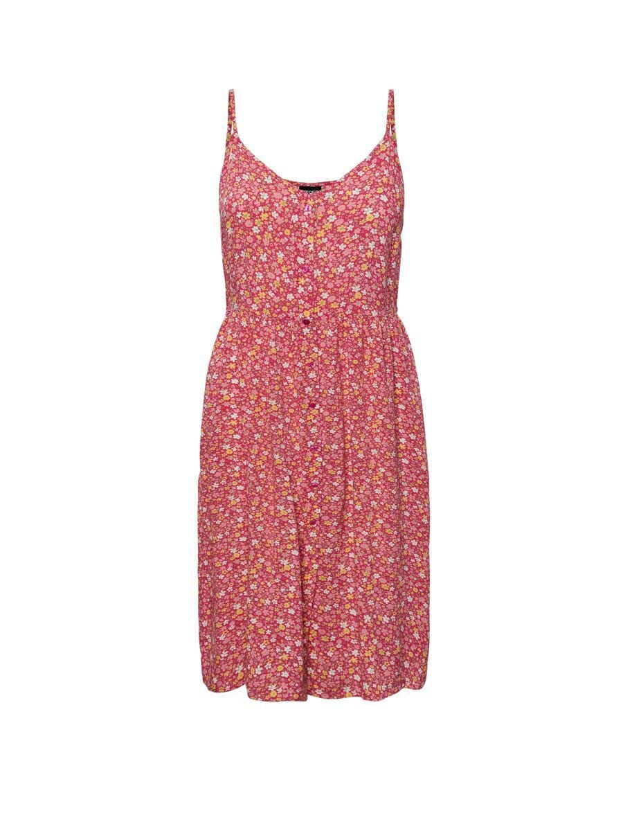PIECES Female Träger-Midikleid PCTALA S Beetroot Purple/Aop:small Flower, S Beetroot Purple/Aop:smal