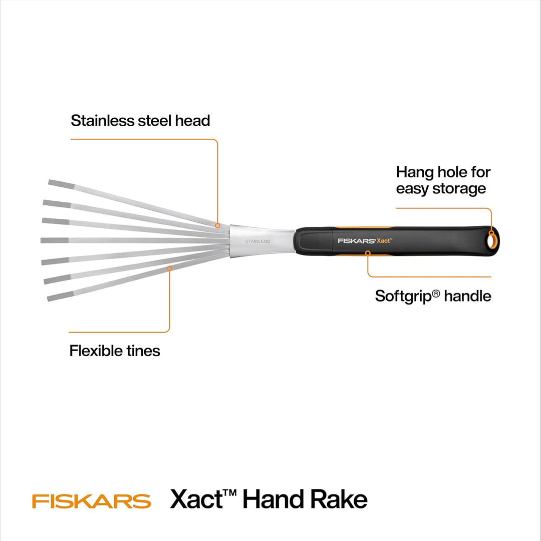 Fiskars 315520-1001 Xact Gartenrechen, Stahl Rake, Rake