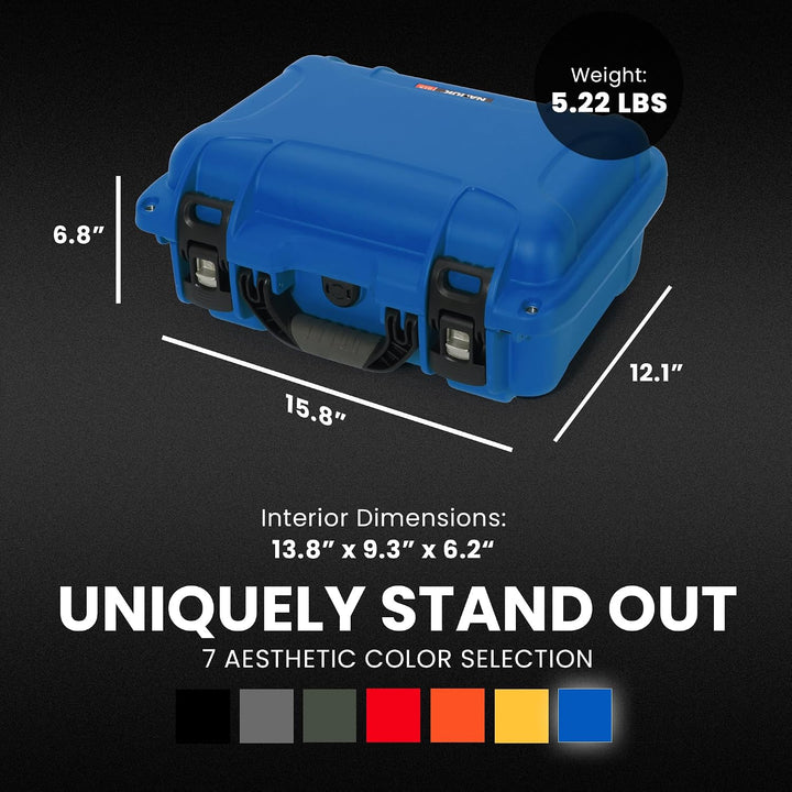 Nanuk 915 Wasserdichter Hartschalenkoffer Mit Plüschschaumeinlage - Blau