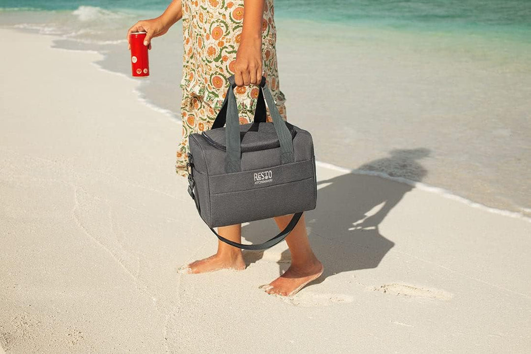 RESTO 5514 Bequeme Faltbare Thermotasche 14 L (30 x 22 x 22 cm) – isolierte Kühltasche für Einkauf,