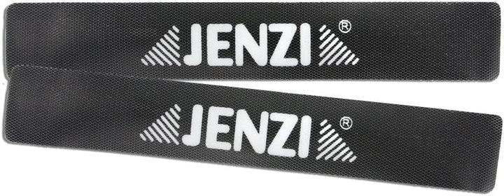 Jenzi Premium Rutenklettband, 10 Stück, 2 x 16 cm, Schwarz, Kohlenstofffaser, Fishing Rod, Fischerru