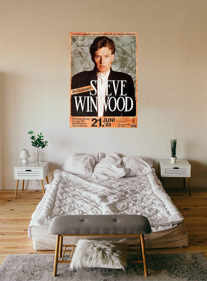 Steve Winwood - Talking Back to The Night, Saarbrücken 1983 » Konzertplakat/Premium Poster | Live Ko