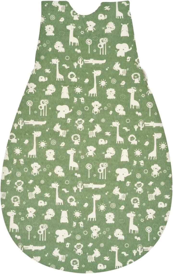 Alvi Baby-Mäxchen Aussensack, Schlafsack mitwachsend, Baumwoll Schlafsack mit Strampelfreiheit, Baby