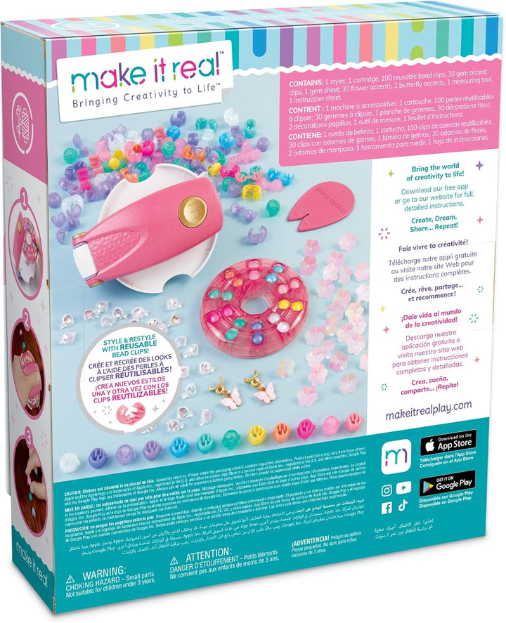 Make It Real Kreatives Haar-Set | Geschenk für Mädchen 8 Jahre | Haar-Accessoires für Mädchen mit Pe