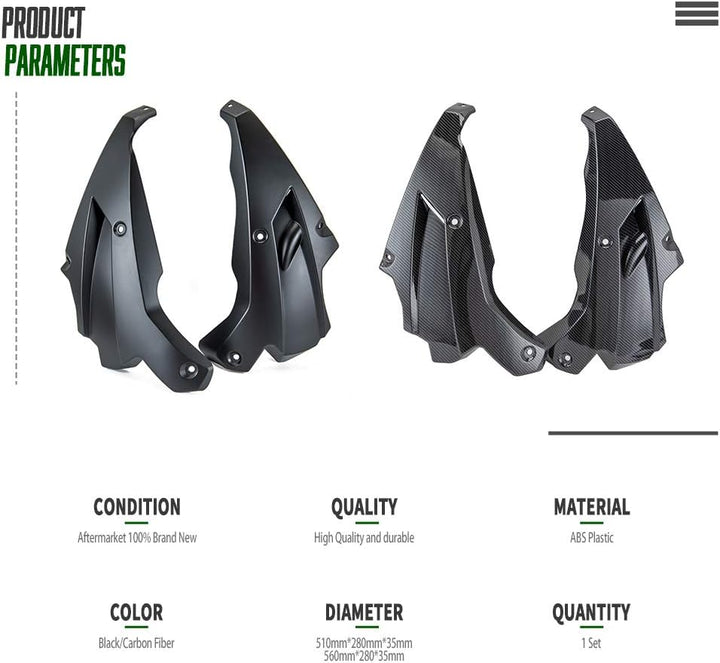 Fayedenicy Motorrad Bellypan Belly Pan Motor Spoiler Verkleidung Abdeckung Karosserierahmen Kit Schu