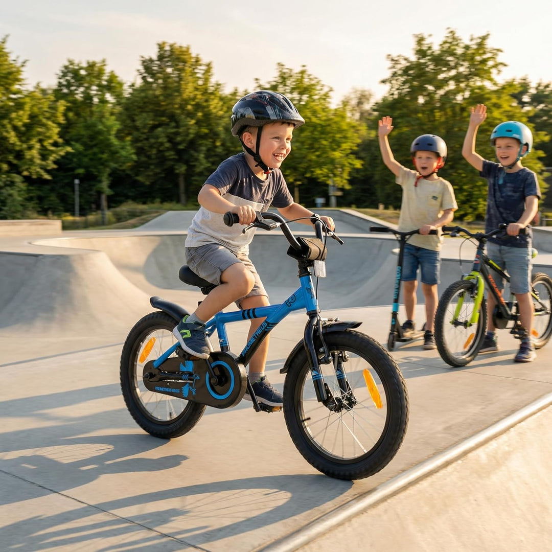 PROMETHEUS BICYCLES Kinderfahrrad 16 Zoll ab 5 Jahren - Kinder Fahrrad Mädchen Jungen Fahrrad Kinder