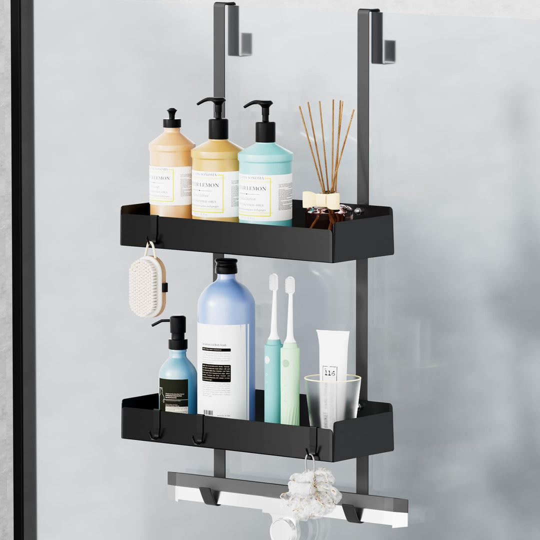 Duschablage zum Hängen, Duschregal zum Hängen für Glasduschtüren, Shampoo Halterung für Dusche, Dusc