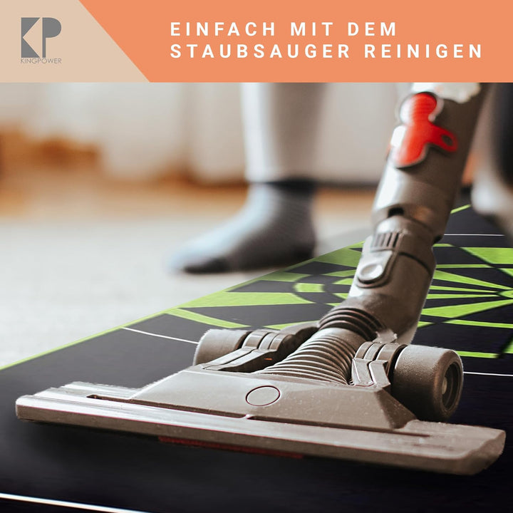 Kingpower Dartteppich mit Abwurflinie, Dart Zubehör mit Motiv, Dartmatte mit Oche, pflegeleichter Te