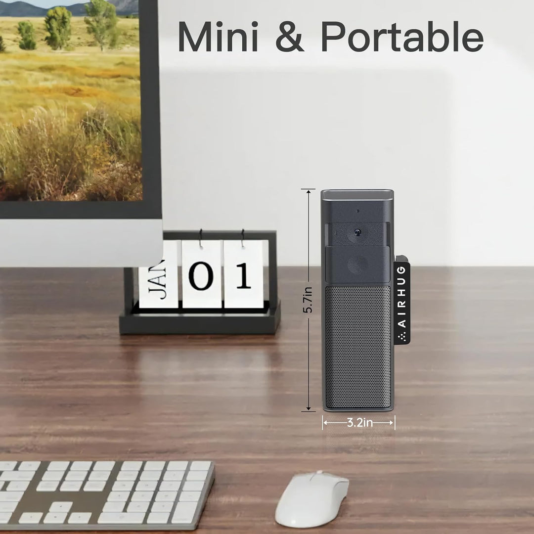 AIRHUG 3 in 1 1080P Webcam mit Mikrofon &amp; Lautsprecher, USB Kamera für Videokonferenzen/Online-Klass