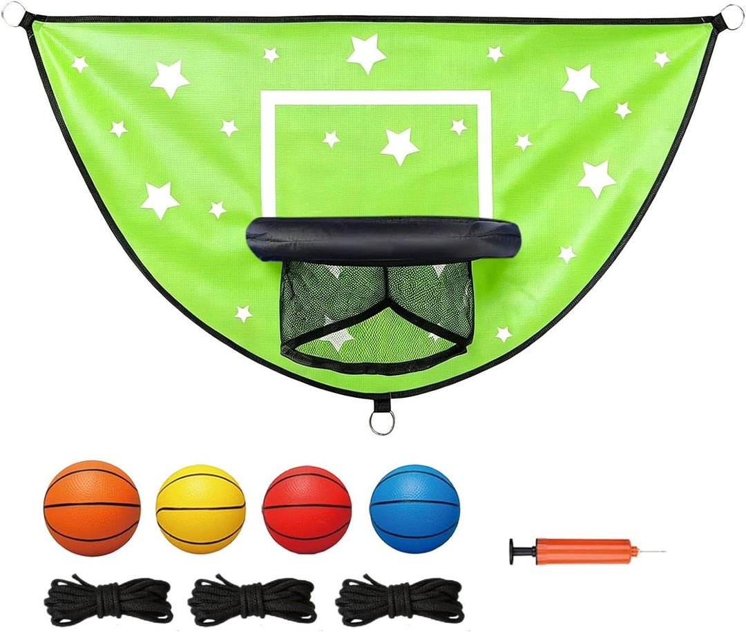 Generisch Trampolin-Basketballkorb - Hüpf- und Dunking-Spiel für Kinder,Trampolin Basketball Set | f