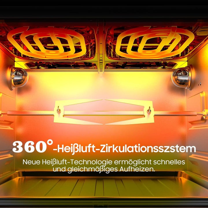 Heissluftfritteuse Dual Zone 23L - XXL Airfryer mit herausnehmbarem Trenner, Heissluftfritteuse mit