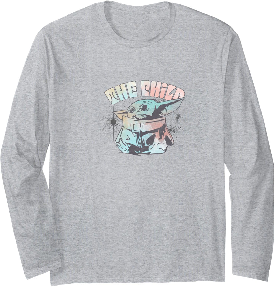 Star Wars: The Mandalorian The Child Tie Dye Retro Langarmshirt