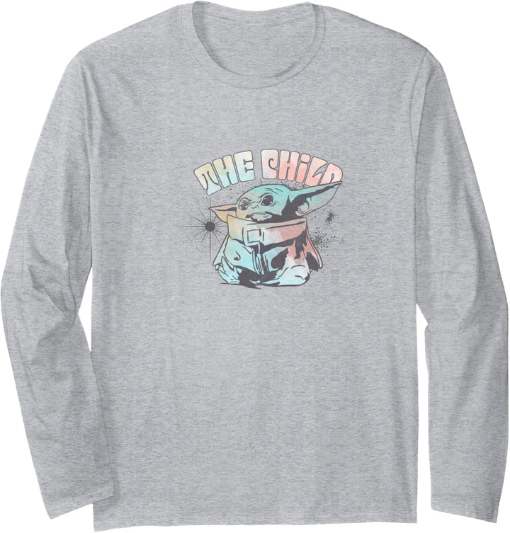 Star Wars: The Mandalorian The Child Tie Dye Retro Langarmshirt