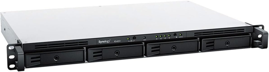 Synology 4-Bay Rackmount NAS RackStation RS422+ (Diskless), Schwarz 1U 4 Schächte (RS422+) NAS RackS
