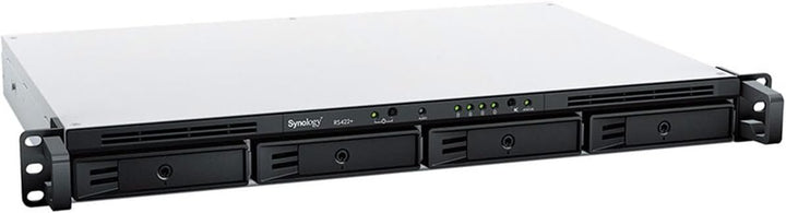 Synology 4-Bay Rackmount NAS RackStation RS422+ (Diskless), Schwarz 1U 4 Schächte (RS422+) NAS RackS