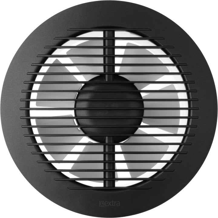 Ø 150mm Anthrazit Badlüfter - Ventilator mit Kugellager - Lüfter für Effiziente Belüftung im Bad Kuc