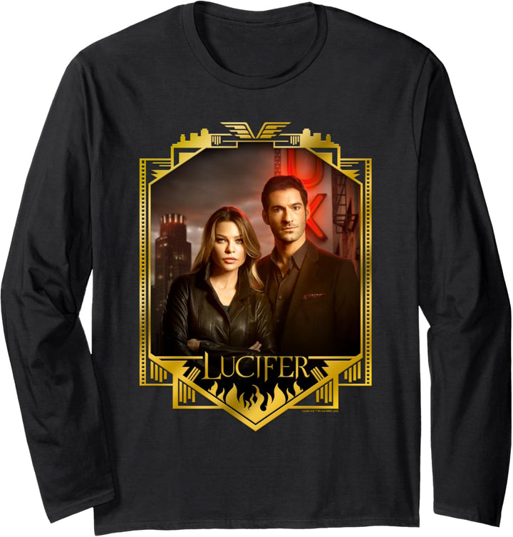 Lucifer Morningstar And Detective Decker Langarmshirt