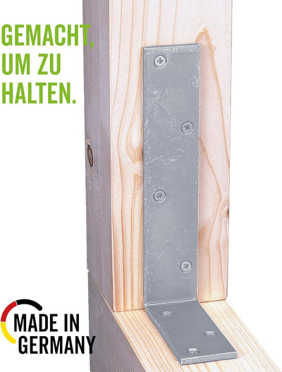 Alberts 847883 Balkenwinkel | galvanisch verzinkt, dickschichtpassiviert | 75 x 150 x 40 mm | 20er S