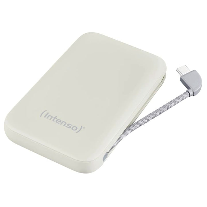 Intenso S10000 Powerbank mit integriertem USB-C Kabel, 10.000 mAh, Ultra schnelles Laden mit PD 3.0