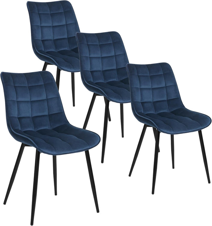 WOLTU 4 x Esszimmerstühle 4er Set Esszimmerstuhl Küchenstuhl Polsterstuhl Design Stuhl mit Rückenleh