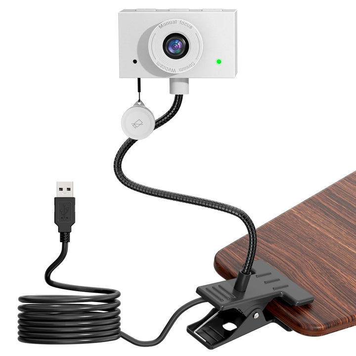 Webcam 1080P mit Mikrofon und Sichtschutzklappe – USB Webcam für PC, Laptop & Zoom, Augenkontakt-Kam