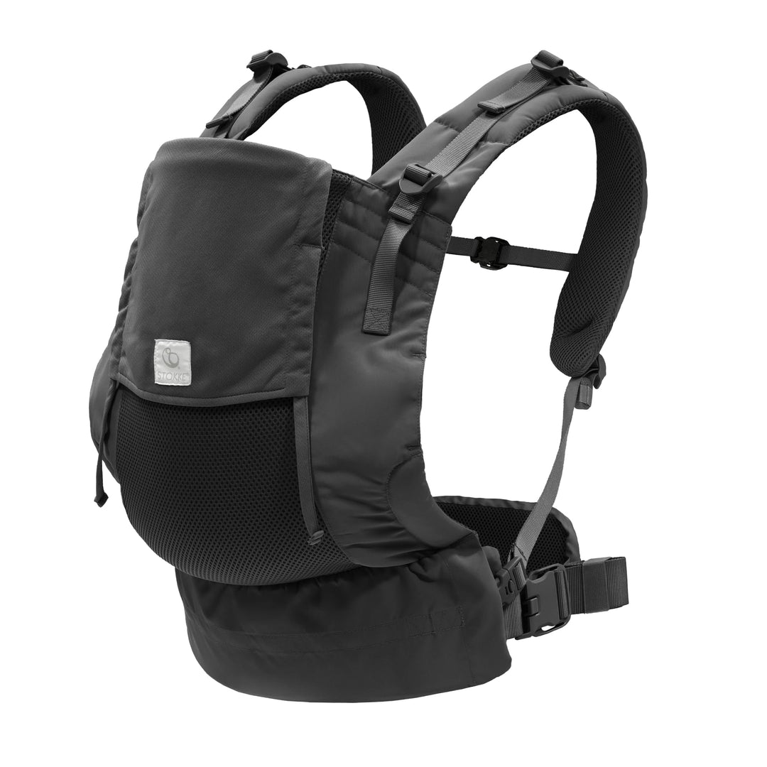 Stokke Limas Mesh, Anthrazit - Atmungsaktive Babytrage mit Hochleistungsstoffen - Sicher für Babys v