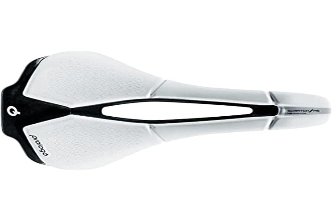 Prologo Scratch M5 Pas-Nack Fahrradsattel, Erwachsene, Unisex, White Black, 140