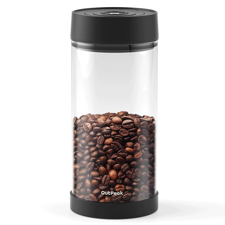 OUTPEAK Neo 2025 Automatischer Vakuum-Kaffeebehälter, 1,35 l für Kaffeebohnen, Bedienung mit einem K