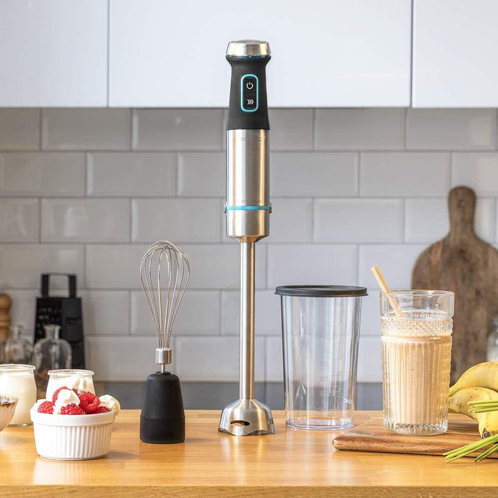 Cecotec Stabmixer Power TitanBlack 1200 XL Cream.1200 W, CrossBlades Technologie mit 4-Klinge-Blätte