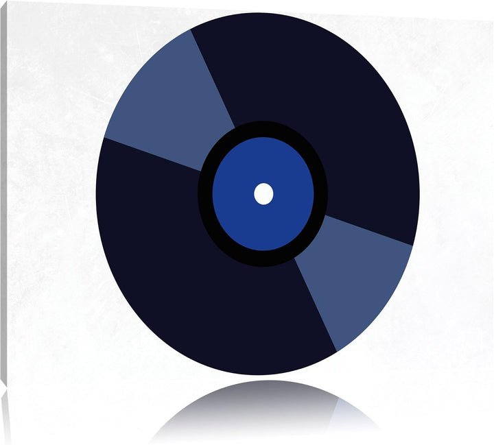 Pixxprint Rock 'n' roll Schallplatte als Leinwandbild/Grösse: 100x70 / Wandbild/Kunstdruck/fertig be