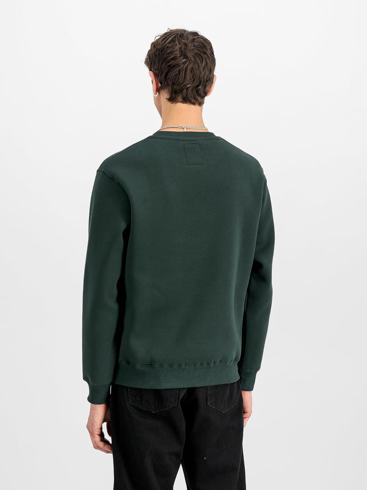Alpha Industries Herren Basic Big Logo Sweatshirt XXS Dark Petrol, XXS Dark Petrol