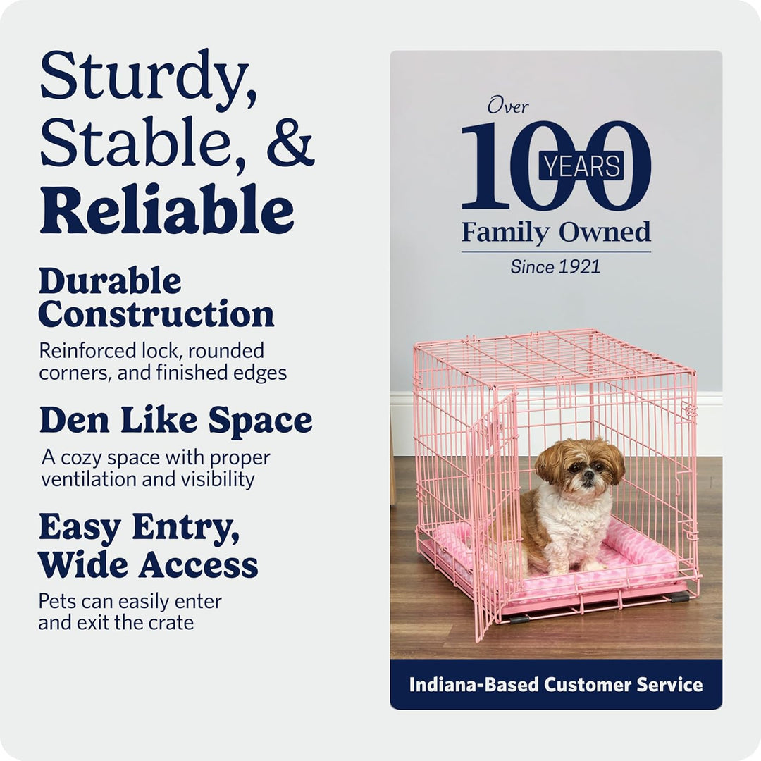 MidWest Homes for Pets iCrate Modell 1524PK Hundebox, ca. 61 cm lang, mit Einzeltür, auslaufsicherer