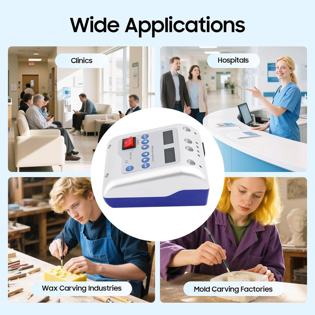 50W Digital Elektrisch Waxer Maschine, Tischplatte Doppelstifte Wachsmesser Lab Electric Waxer Carvi