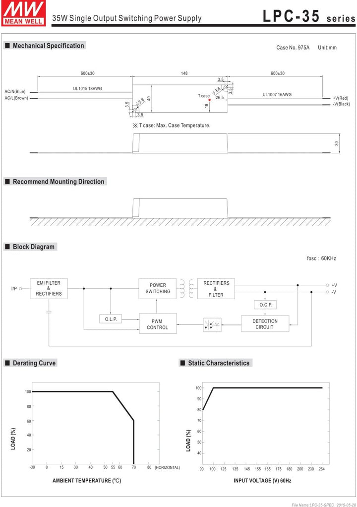 Mean Well, wasserdichte LED Ändern die Stromversorgung, Converter für die, Transformator, Switching