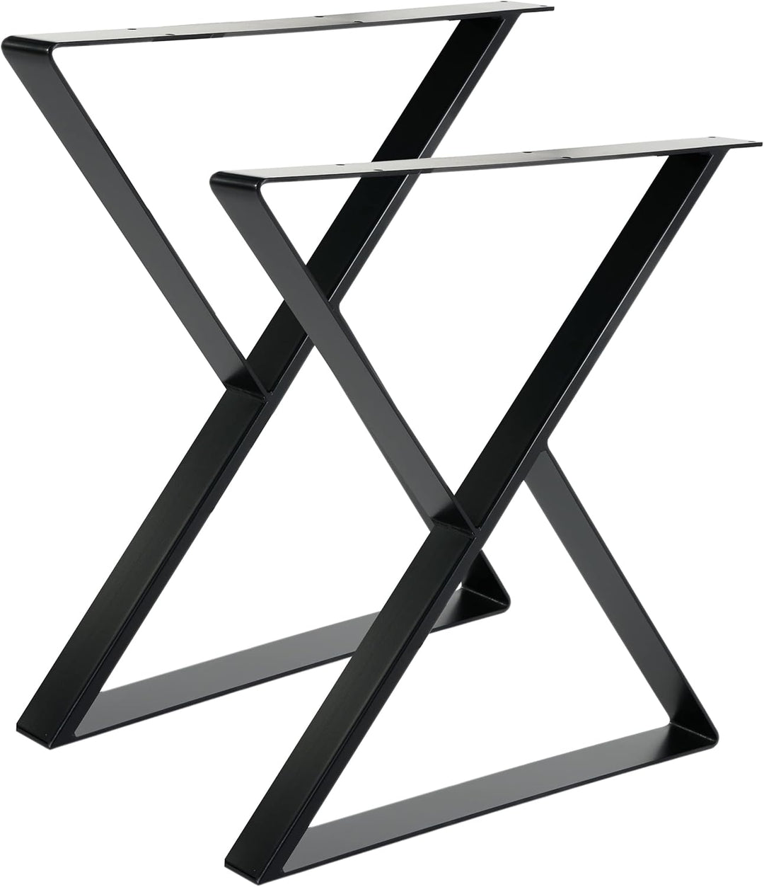 Magnetic Mobel Tischgestell X-Form aus 60x20 mm Profile, x-förmiges Tischkufen 60x75 cm (Schwarz), S
