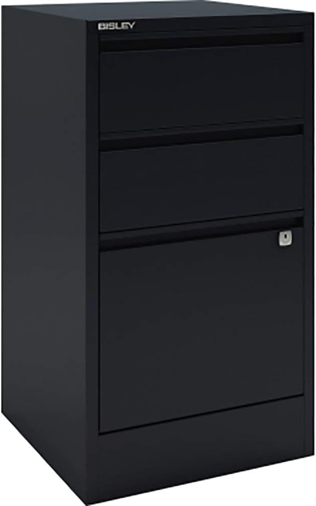 Bisley Home Filer, 2 Universal-, 1 HR-Schublade, Metall, 634 Anthrazit, 40 x 41.3 x 67.2 cm, 634 Ant