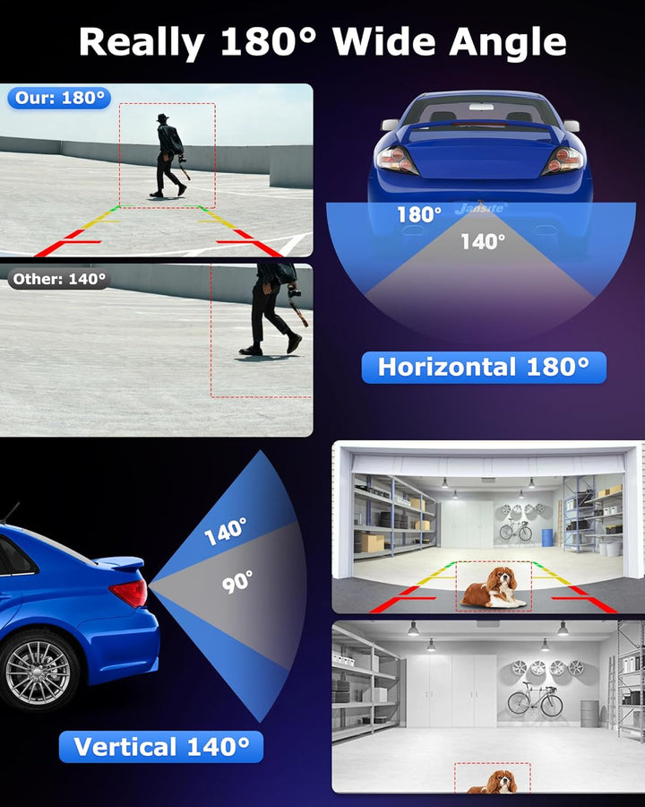 180° Weitwinkel Rückfahrkamera AHD 1080P Auto ruckfahrkamera Metallgehäuse 360° Einstellbar OEM Look