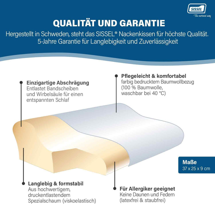 SISSEL Nackenkissen Bambini, inkl. Bezug, Mehrfarbig