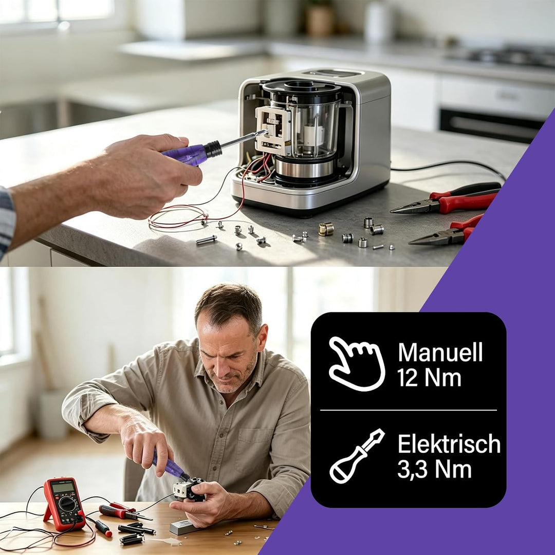 Akku Schraubendreher Elektrischer Stabschrauber Set, 3.6V Elektro Schraubendreher Mini Akkuschrauber