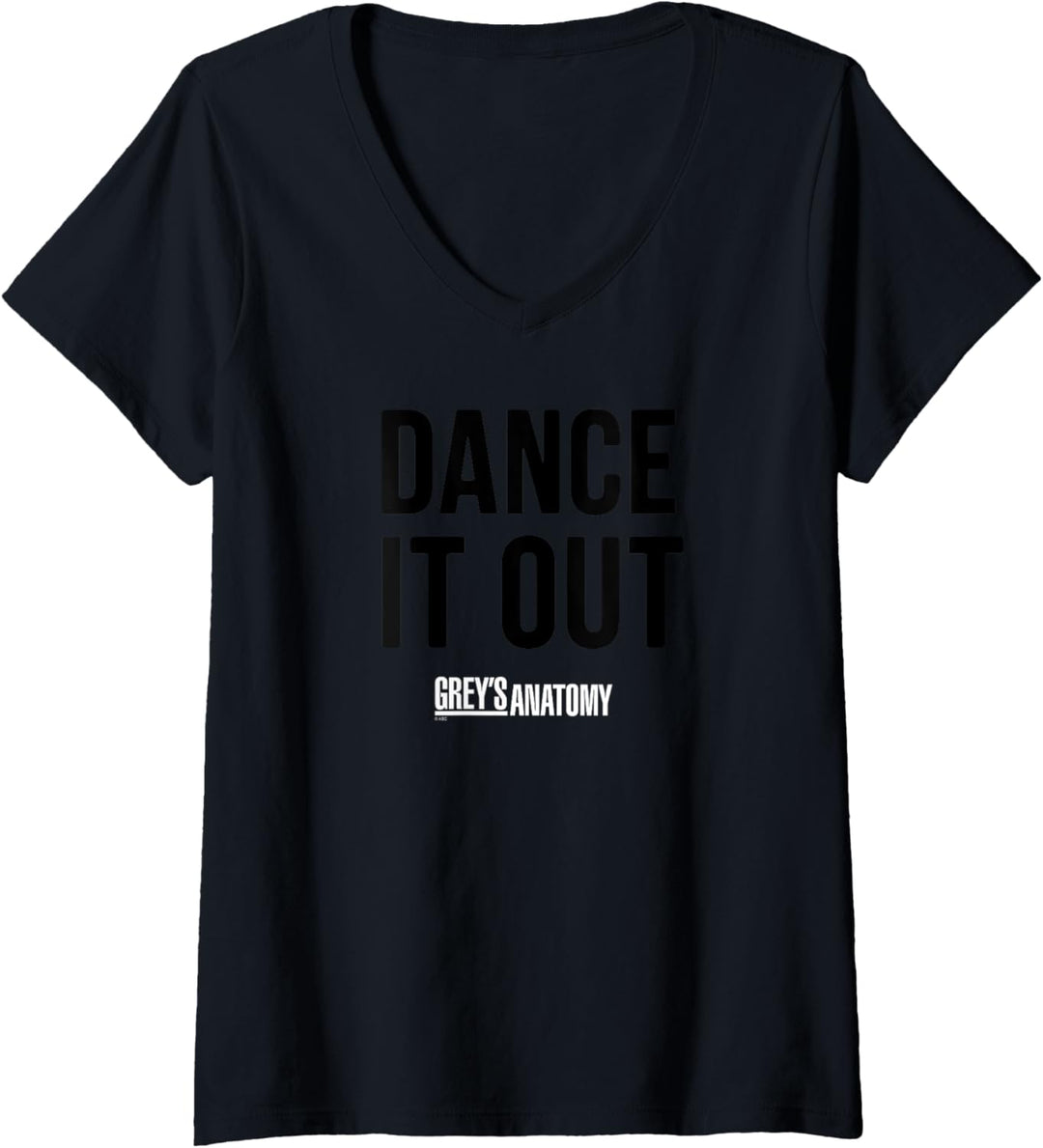 Grey's Anatomy Tanz Es Raus T-Shirt mit V-Ausschnitt